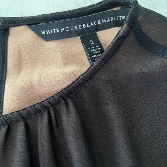 WHBM Silk and Lace Top - Picture 3 of 6